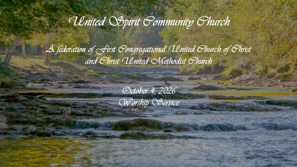 October 4 Worship Bulletin